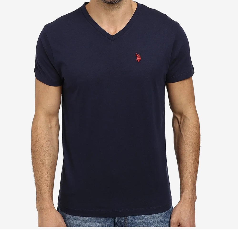 U.S. POLO ASSN. V-Neck Tee (M)
